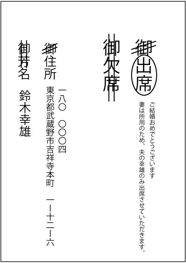 返信一つで式の打合せが止まる 投函日から書き方 連名まで 招待状の返信マナー 結婚式介護 車椅子介助のケアエスコート